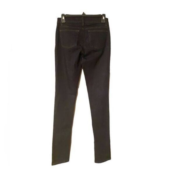 Eileen Fisher Womens Organic Cotton Skinny Jeans Dark Wash Size 0 Mid-Rise - Picture 4 of 7